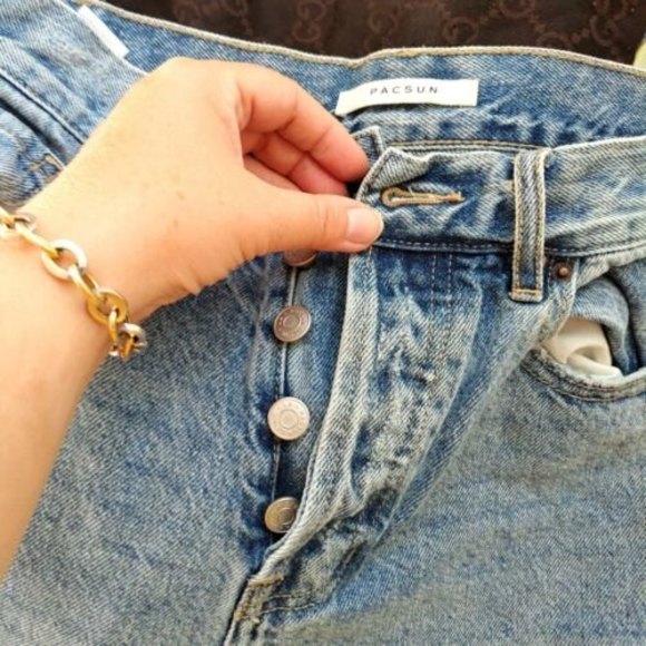 Pascun High Rise Straight 26 Jeans Blue - Picture 2 of 6